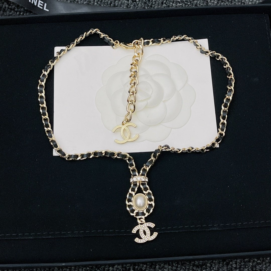 CC Monogram Necklace