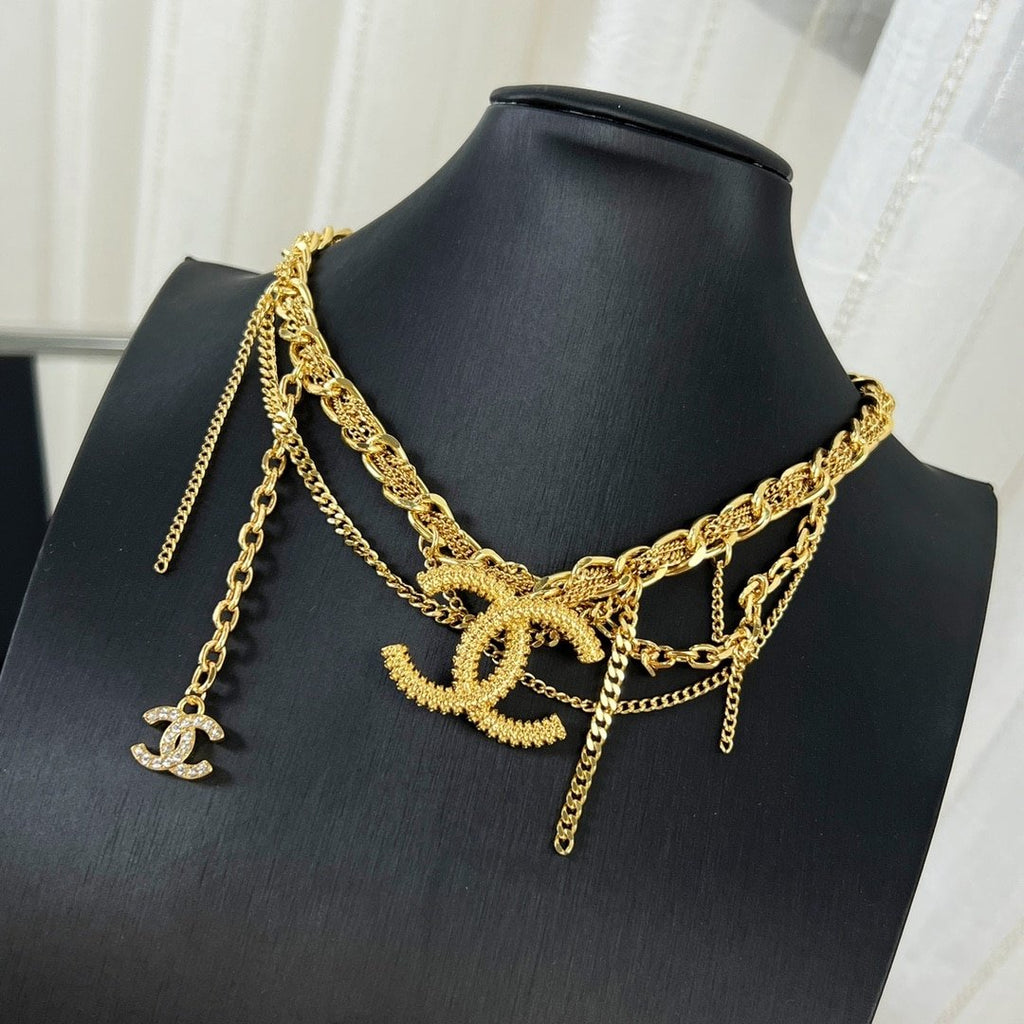 CC Monogram Gold Necklace