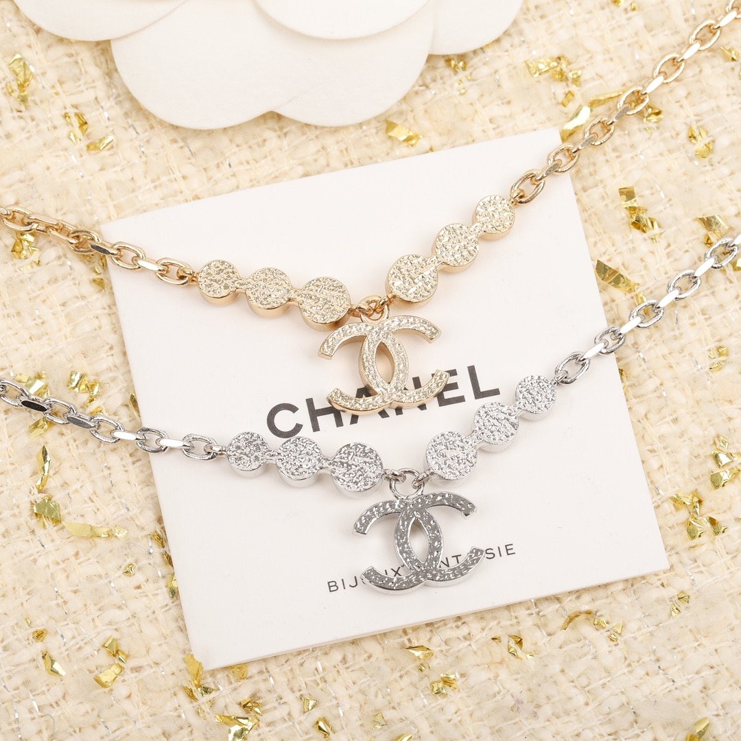 Chanel Cc Silver Necklace