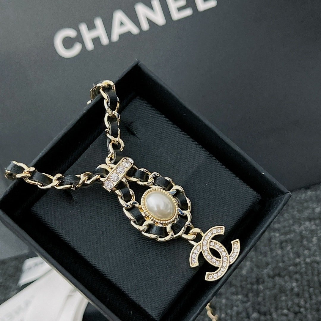 CC Monogram Necklace
