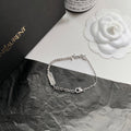 Saint Laurent Cassandre Charm Bracelet Palladium