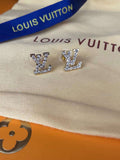Louis Vuitton Logo Diamond Earrings