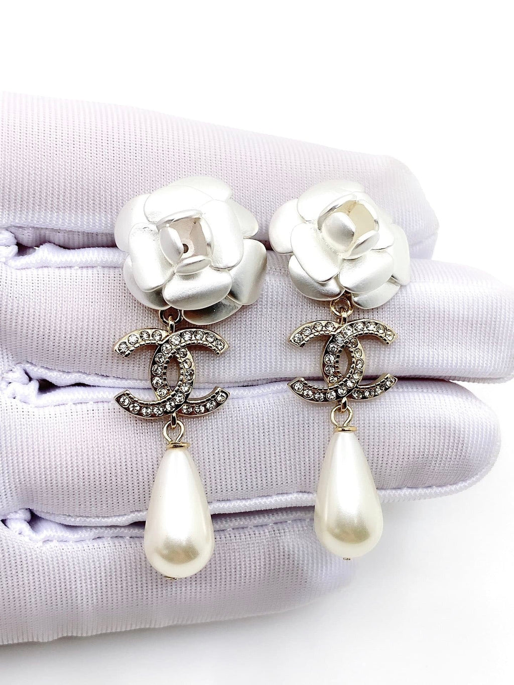 Chanel-Inspired Pearl Earrings