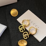 Gucci GG Running Drop Earrings in Gold