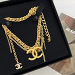CC Monogram Gold Necklace
