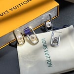 Louis Vuitton My Lv Chain Pearls Earrings Gold M01451