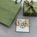 Gucci GG Crystal Earrings in Gold