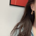 Louis Vuitton LV Baby Louise Earrings Gold M00613