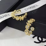 Chanel CC Gold Earrings