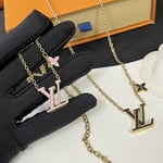 Louis Vuitton LV Iconic Enamel Necklace Black M02147