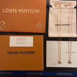 Louis Vuitton LV Volt One Necklace Rose Gold 18K Q93813