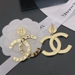 Chanel-Inspired Paris Lettering Button Earrings