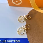 Louis Vuitton LV Baby Louise Earrings Gold M00613