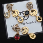 Gucci GG Crystal Drop Earrings