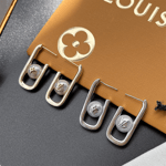 Louis Vuitton My Lv Chain Pearls Earrings Gold M01451