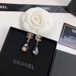 Chanel CC Black Earrings II