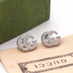 Gucci GG Marmont Crystal Stud Earrings