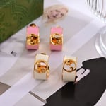 Gucci Blondie Enamel Hoop Earrings Ivory Enamel 796764 J1630 8078