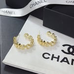 Chanel CC Gold Earrings