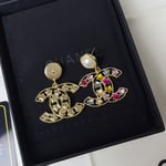 Chanel Colorful Star Earrings