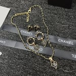 Chanel Classic Love Double C Leopard Round Earrings