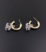 Chanel-Inspired Pearl Monogram Logo Earrings