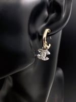 Chanel-Inspired Pearl Monogram Logo Earrings