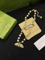Gucci Bee Necklace With Crystals In Gold 629989 J1D50 8062