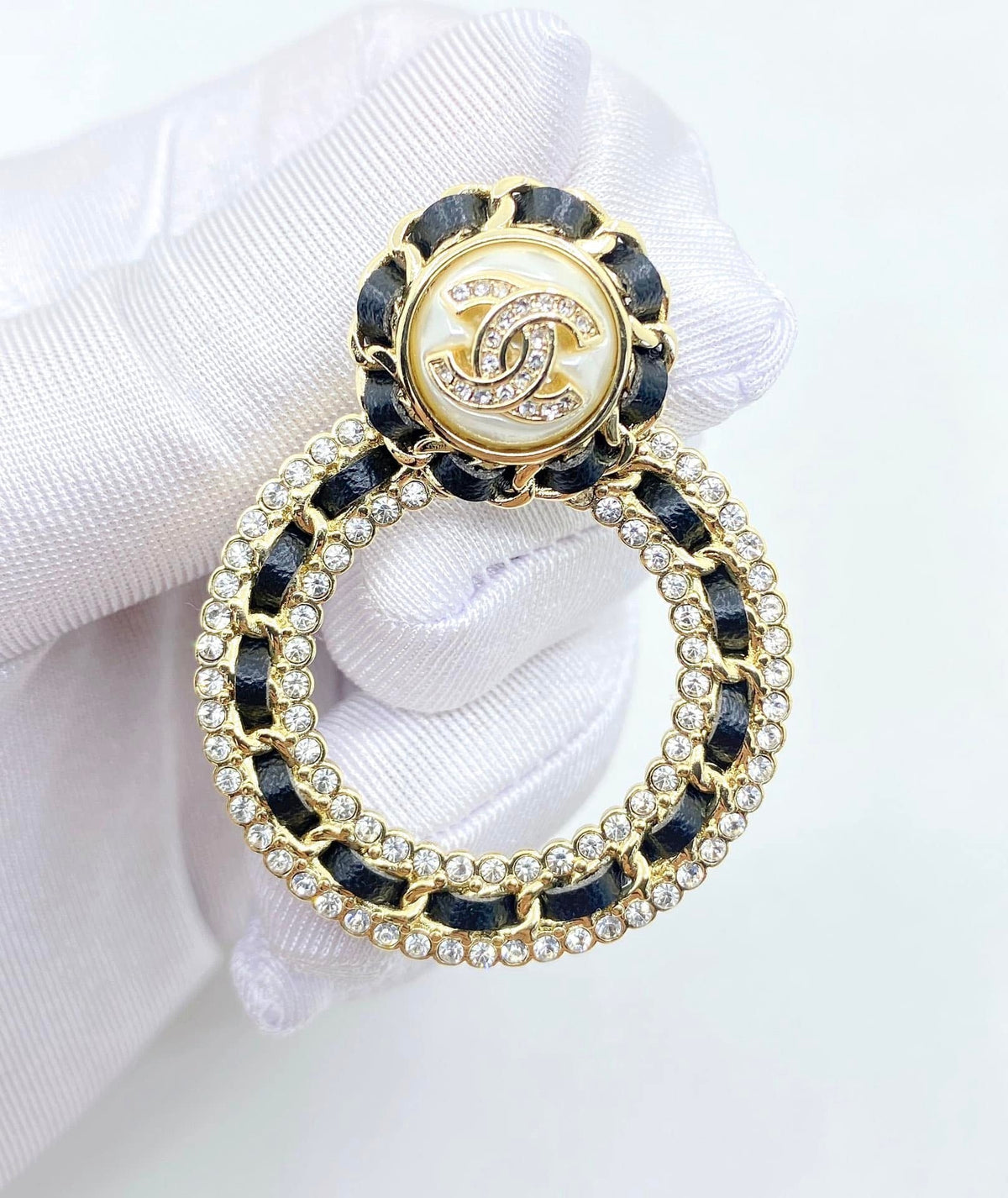 Chanel-Inspired Hoop Earrings