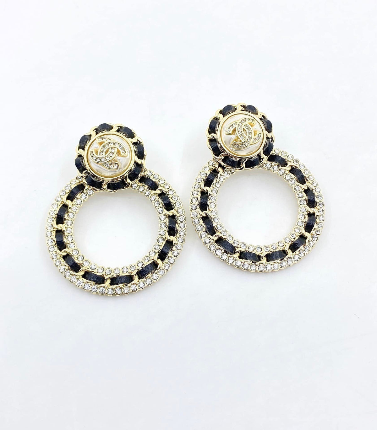 Chanel-Inspired Hoop Earrings