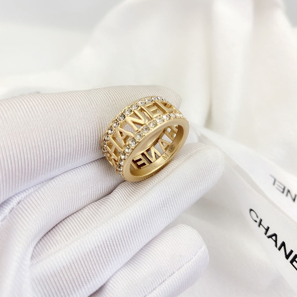 Chanel-Inspired Monogram Ring