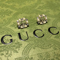 Gucci GG Diamond and Pearl Earrings