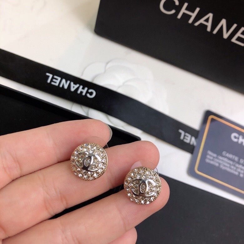 Chanel Button Earrings II