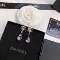 Chanel CC Black Earrings II