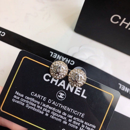 Chanel Button Earrings II