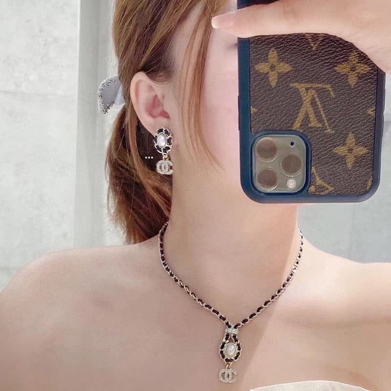 CC Monogram Necklace